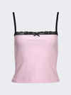 ALEXANDER WANG T BANDEAU TOP WITH LACE TRIM