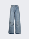 Natasha Zinko Wide Leg Circle Knee Jeans