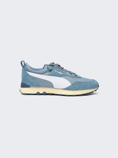 Puma X Ami Rider Fv Sneakers In Mauve Mist-alpine Snow