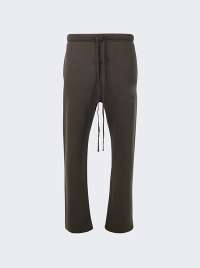 Essentials Grey Relaxed Track Trousers In Off Black