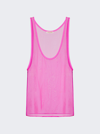 Valentino Semi-sheer Silk Chiffon Tank Top In Pink