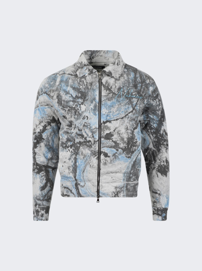 Nahmias Padded Zip Jacket White Marble