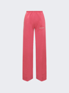 Palm Angels Multicolor Cotton Casual Pants In Pink