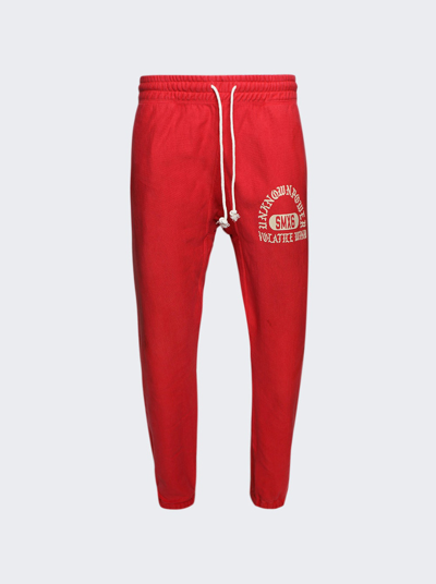 Saint Michael Unknown Power Sweatpants In Red