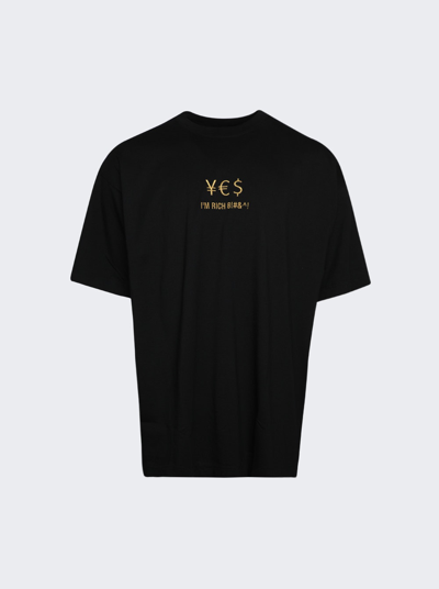 Vetements Rich Bitch T-shirt In Black
