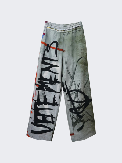 VETEMENTS GAFFITI LOUNGE PANTS