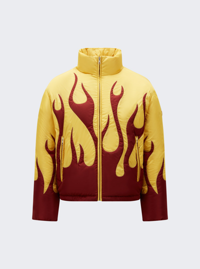Moncler Genius Yellow Clancy Jacket In Red