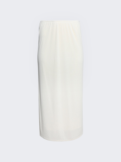 The Row Isidro Skirt In Natural White