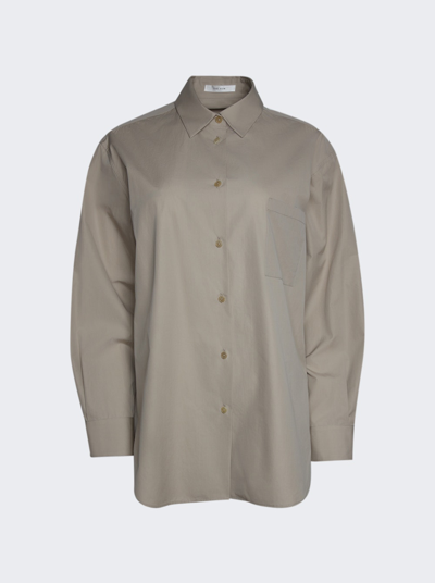 The Row Brant Shirt In Stone