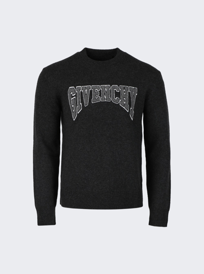 Givenchy College Embroidiery Crew Neck Sweater