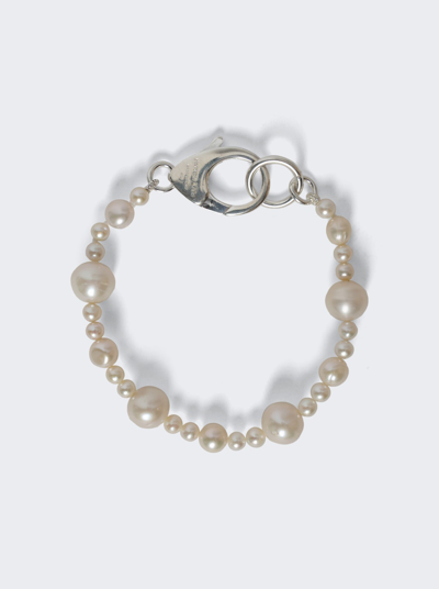 Hatton Labs Xl Pebbles Pearl Bracelet In Neutral