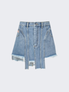 NATASHA ZINKO LIGHT WASH DENIM SKIRT