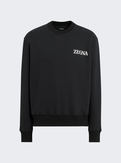 Zegna #usetheexistingâ¢ Crewneck Sweatshirt In Black