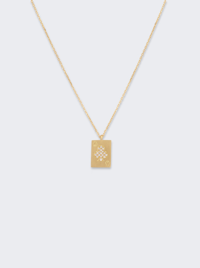 Mysteryjoy Diamond Collier Chaine Charms Harmonie Necklacke In 18k Yellow Gold