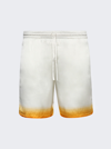 Casablanca Straight-leg Printed Silk-satin Drawstring Shorts In Multicolor