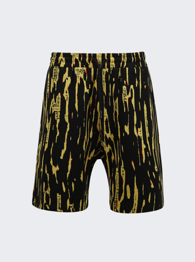 Ambush Jacquard Coulisse Short In Yellow Fluo