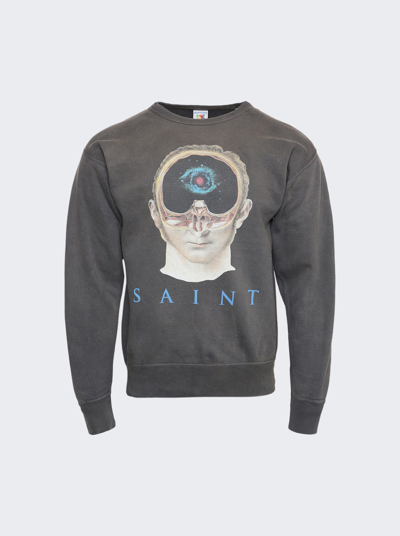 Saint Michael Face Sweatshirt Black