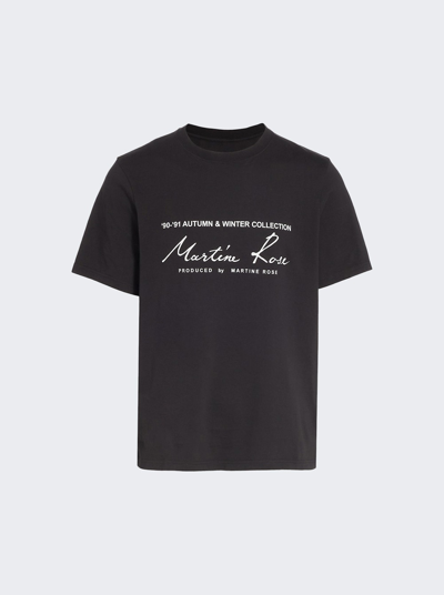 Martine Rose Logo Lettering T-shirt In Black
