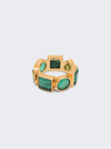 VEERT THE GREEN SHAPE RING IN YELLOW GOLD