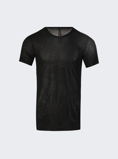 Rick Owens Basic Short Sleeve T-shirt In Black