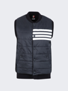 THOM BROWNE REVERSIBLE TECH KNIT HYBRID VEST