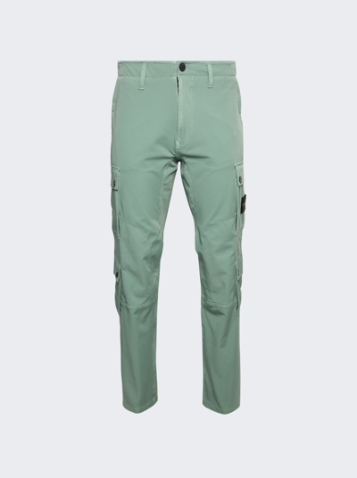 Stone Island Slim Fit Cargo Trousers In Green