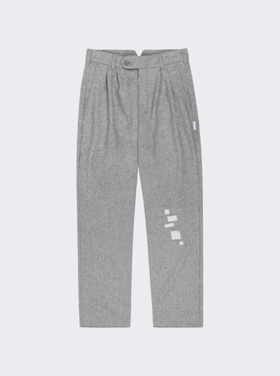 Saintwoods Grey Patch Trousers In Grey