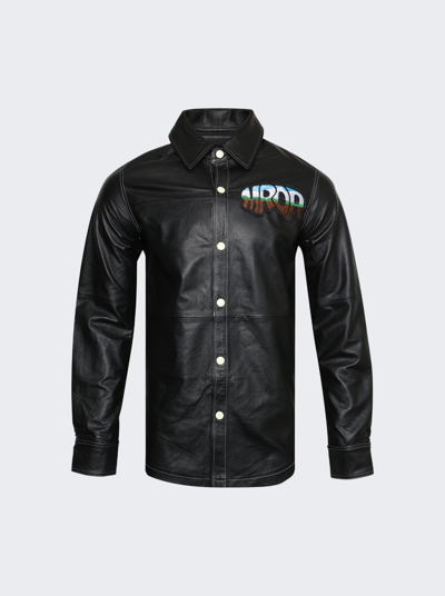 Who Decides War Mrdr Leather Work Shirt In Coal