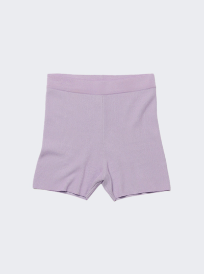 JACQUEMUS LE SHORT ARANCIA KNIT BIKE SHORTS