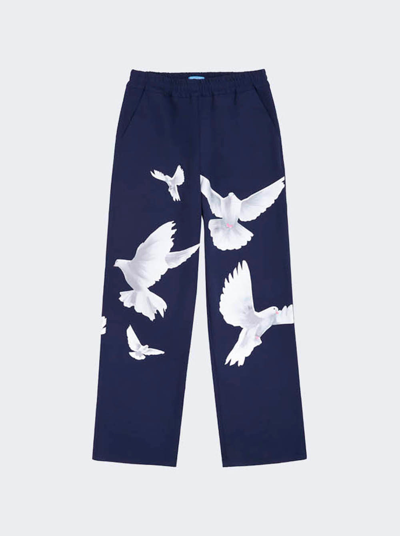 3paradis Freedom Doves Track Pants Blue
