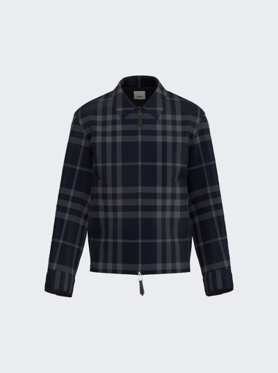 Burberry Harrington Vintage-check Jacket In Black