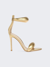 Gianvito Rossi Metallic Napa Ankle-cuff Stiletto Sandals In Gold