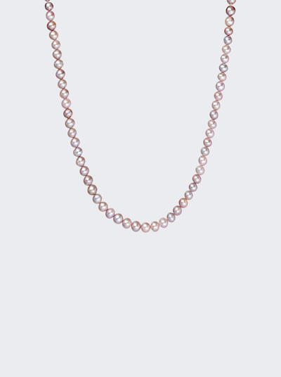 Hatton Labs Freshwater Pearl Chain Necklace In Metallic
