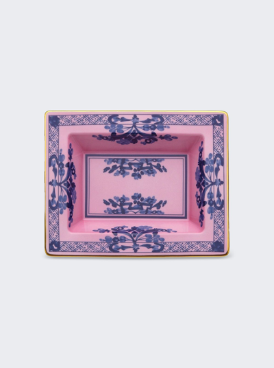 Ginori Oriente Italiano Plate In Azalea Pink And Blue