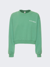 Sporty And Rich Disco Cropped Crewneck Sweatshirt