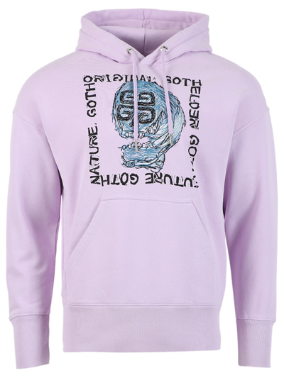 Givenchy Men's 4g Embroidered Slim-fit Hoodie In Lilac