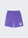 Sporty And Rich Beverly Hills Cotton Gym Shorts In Purple
