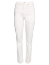 Re/done 70s High-rise Straight-leg Jeans In Vintage White