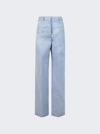 Stella Mccartney High-waisted Wide Leg Trousers In Dusty Blue