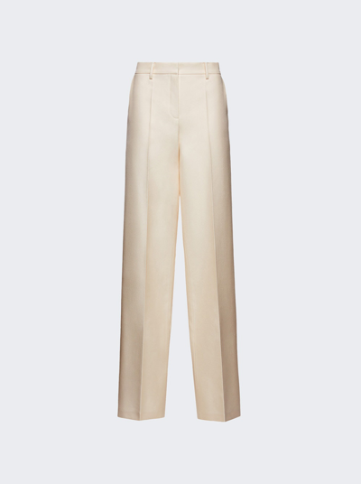 Magda Butrym Wide Leg Trousers In Cream White