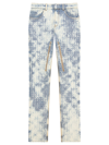 GIVENCHY SKINNY FIT DENIM TROUSERS WITH ZIP BLUE AND WHITE