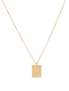 MYSTERYJOY HEART CARD CHARM NECKLACE YELLOW GOLD