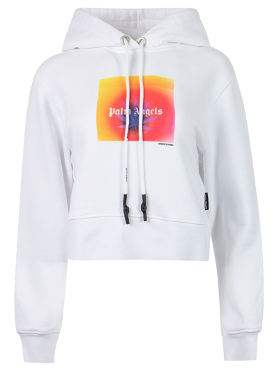 Palm Angels X The Webster Square Leaf Hoodie White