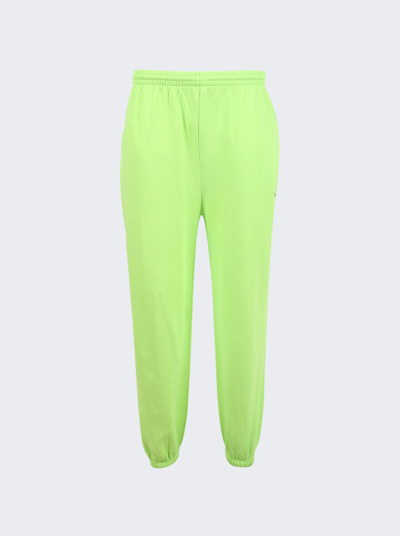 Balenciaga X Apple Music Sweatpants In Fluo Green & Black