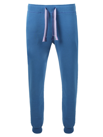 Lanvin Thick Waistbelt Joggers In Ocean Blue