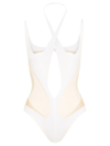 MUGLER SHEER PANEL BODYSUIT