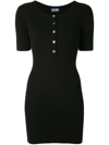 Lhd Samphire Knit Dress, Black In Black