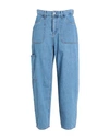 Only Woman Denim Pants Blue Size 33w-32l Cotton In Blue