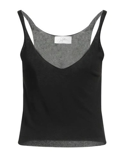 Soallure Woman Top Black Size S Viscose, Pbt - Polybutylene Terephthalate In Black