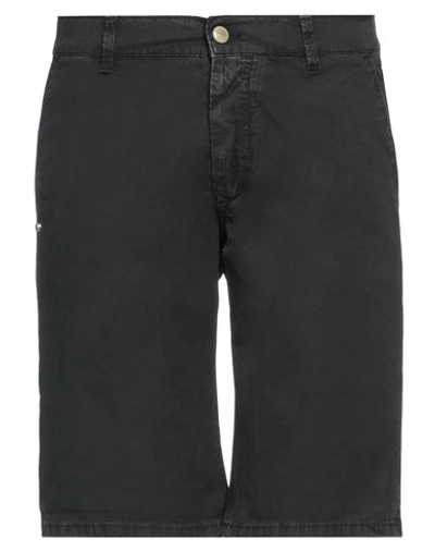Grey Daniele Alessandrini Man Shorts & Bermuda Shorts Black Size 31 Cotton, Elastane In Black